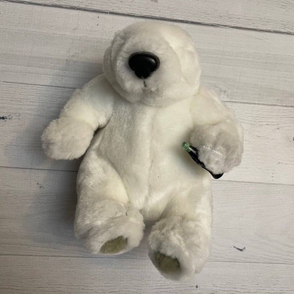 Vintage coca cola bear holding bottle collectible plush‎